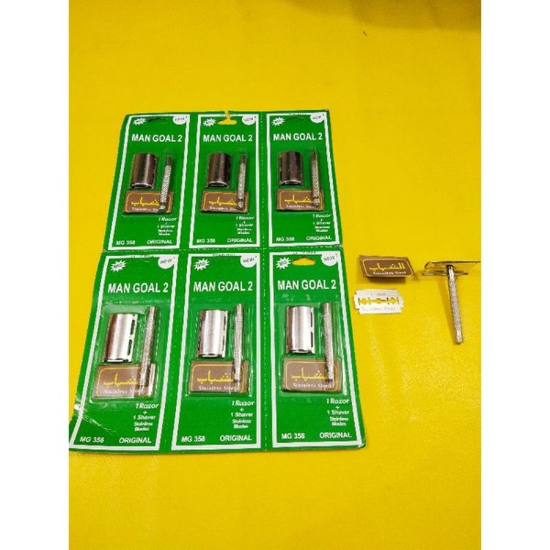 cukuran bulu jenggot / refil silet free silet /alat cukur serba guna /cukuran MAN GOAL RAZOR