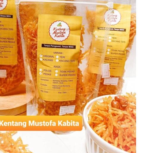 

COD✔️HOT!! SUPER PEDAS Teri Kentang Mustofa Kabita 250gr|RA3