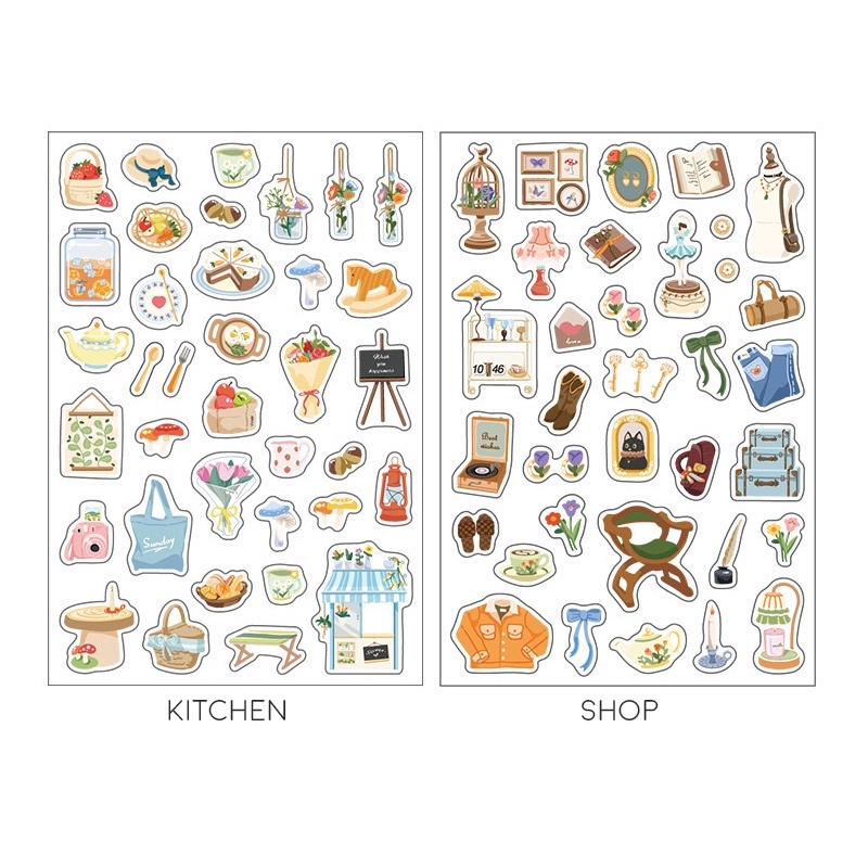 Little Beauty of Life Diary Deco Stickers - Stiker Dekorasi Diary Lucu Unik Murah