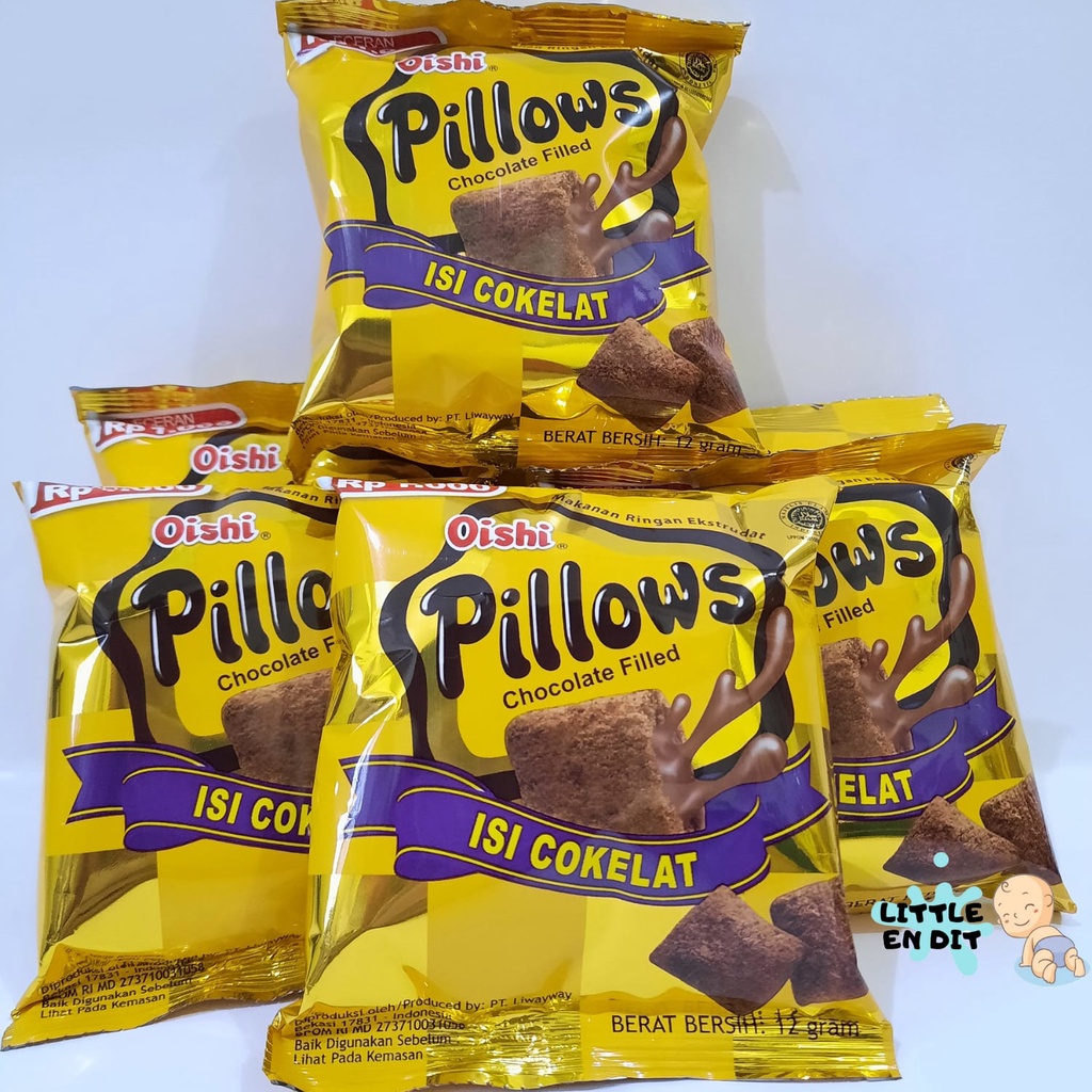 

Poohstation SNCK03 Snack Pillows Rasa coklat 12gr