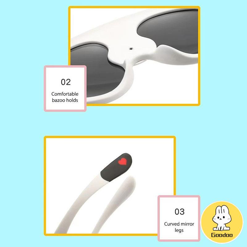 Kacamata Hitam Anak Silikon Terpolarisasi Panda Bing Dwen Dwen Kacamata Anak dengan UV400 -Doo