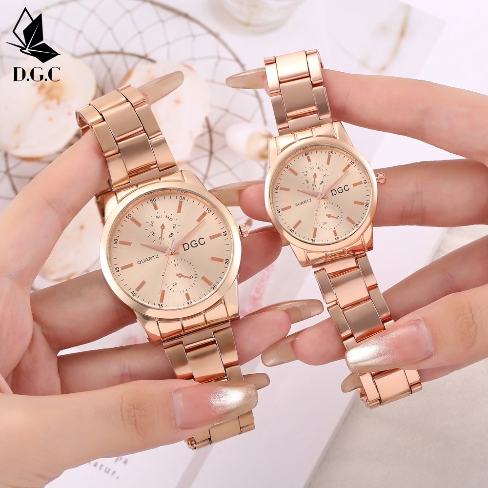 Jam Tangan ✅COD Pria Wanita Rantai Stainless Steel Fashion Import Murah C94