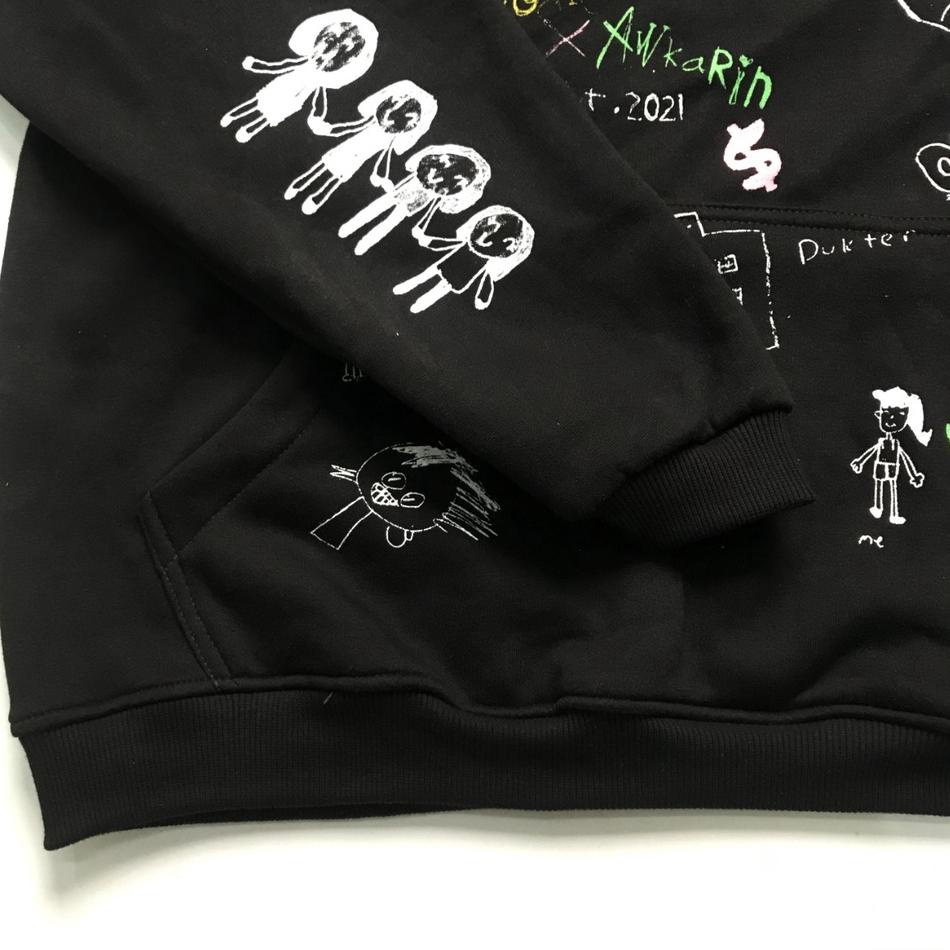 Promosi Spesial--Hoodie Hoodieku x Awkarin Special Editions Black