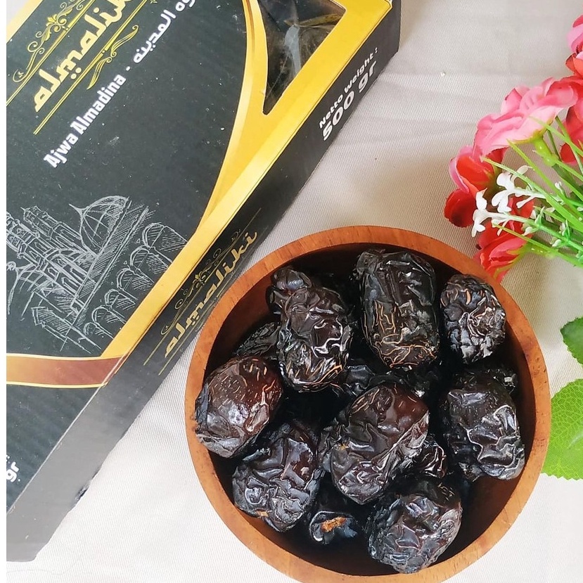 

Kurma Ajwa/Kurma Nabi Madinah 500gr Premium