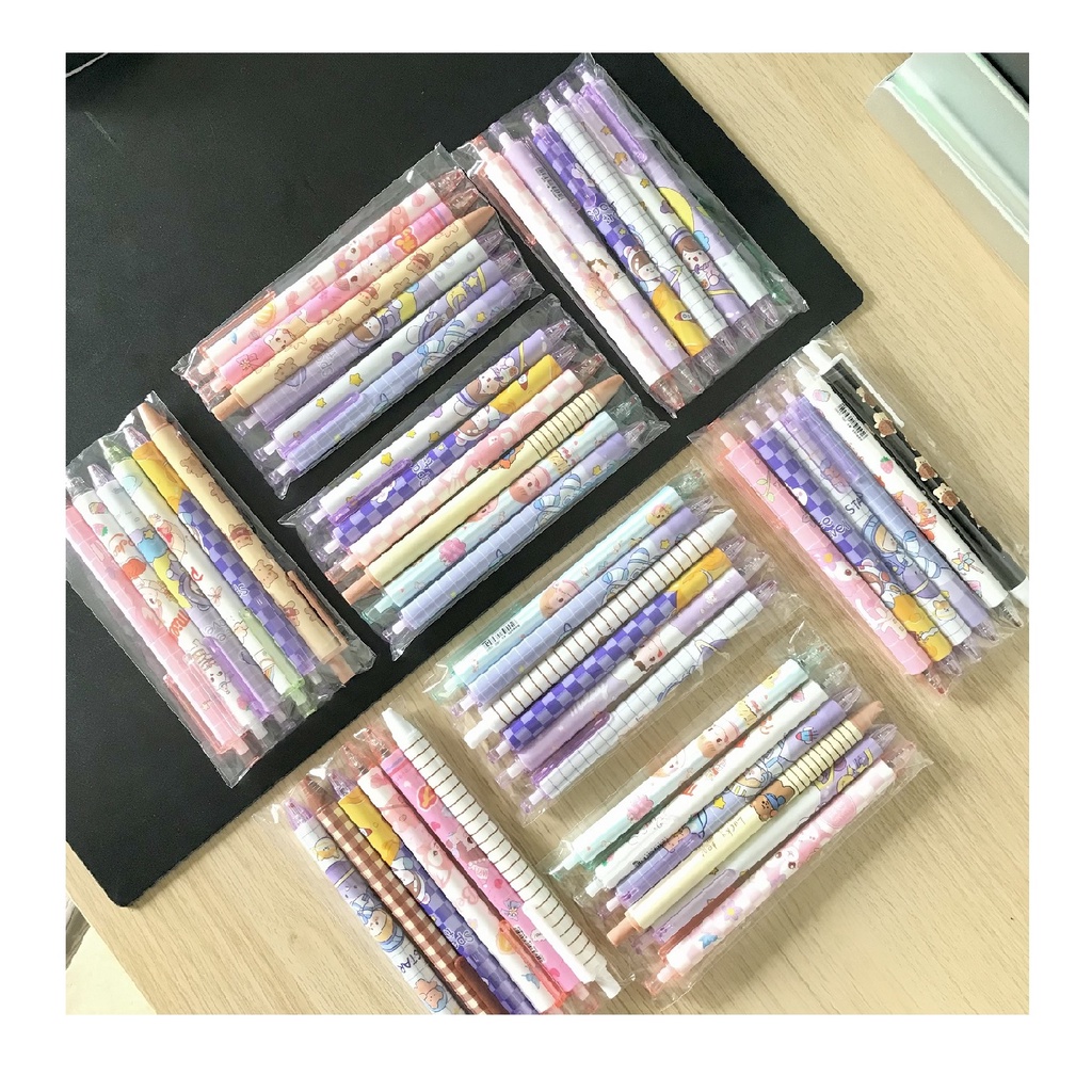 

Gannise 6pcs Pena Pen Pulpen Gel Set Cetekan Mekanik Cetek GN-ST0035