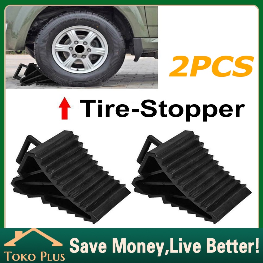 NEW PRODUK 2PCS GANJALAN BAN MOBIL PARKIR KARET GANJALAN PARKIR BAN GANJALAN MOBIL PENGGANJAL