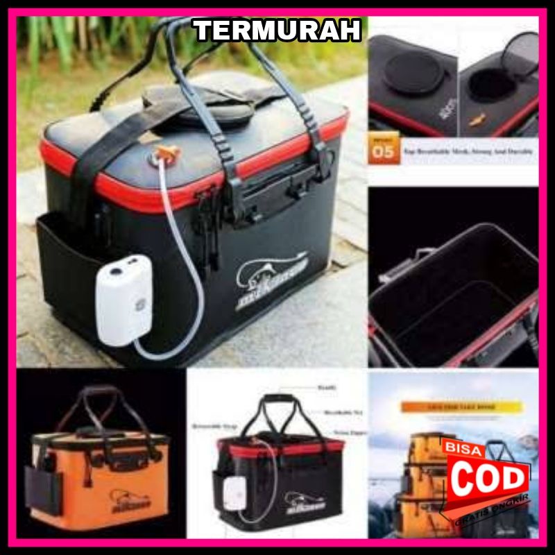 Tas Pancing Tempat Untuk Udang Tas Mancing Perlengkapan Memancing / Tempat Umpan Udang