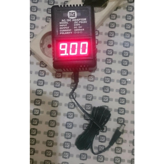 Adaptor Efek Gitar + Digital Voltmeter