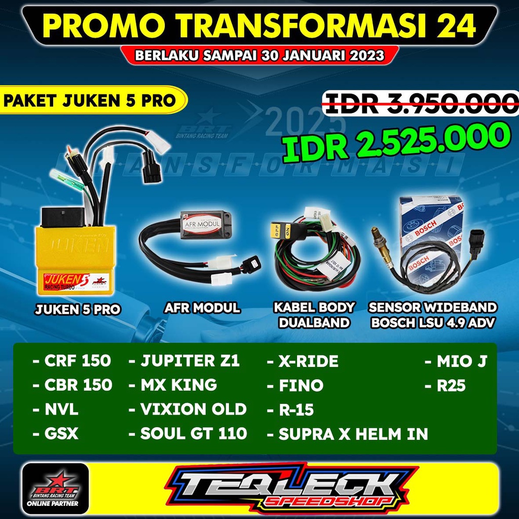 [BRT] ECU Juken 5 PRO JUPITER Z1 CRF 150 CBR 150 NVL GSX 150 MX KING VIXION OLD R15