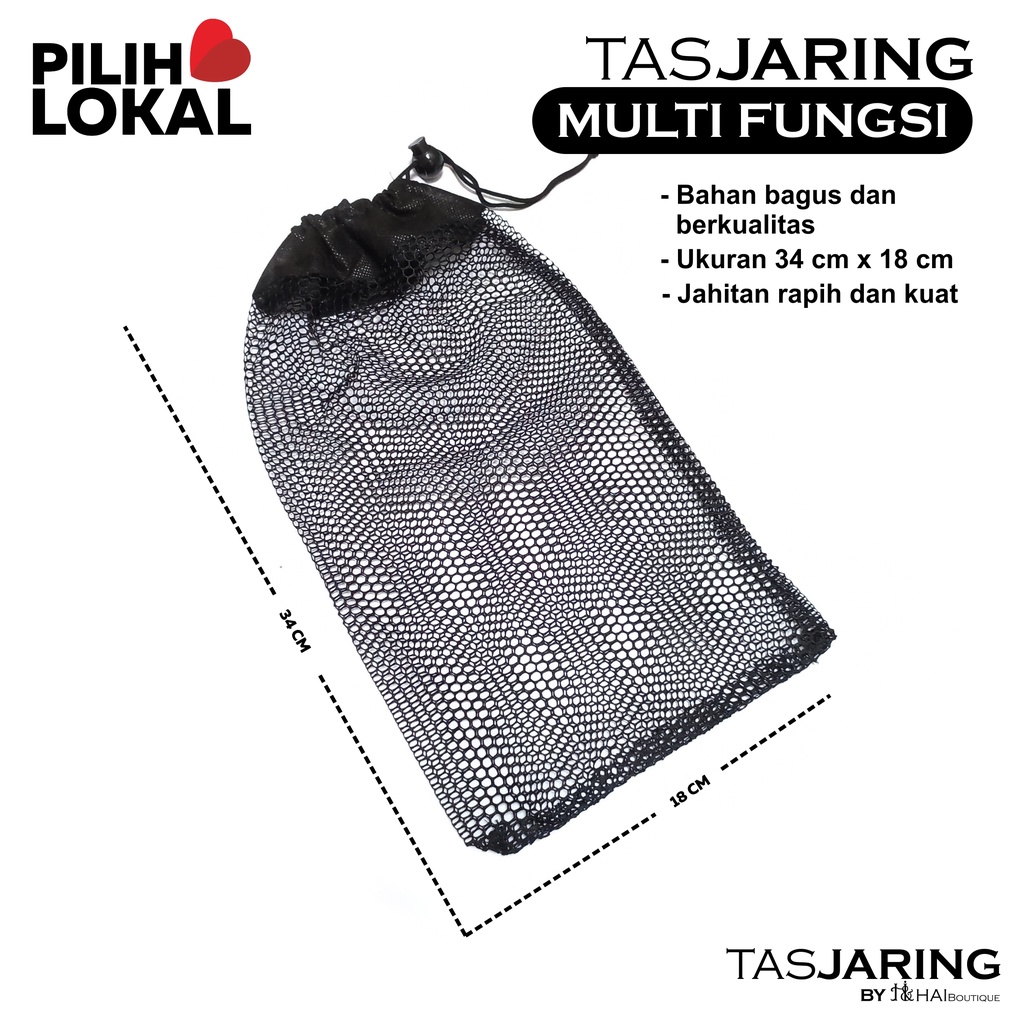 Tas Jaring Full Serut Murah Polos - Pouch Bag Pria Wanita Bahan Jaring Tas Handuk Pouch Alat Mandi Hitam Serbaguna Organizer - Tas Jala - Tas Make up - Tas Sandal - Tas Jaring Sandal Gunung - Tas Accesories Murah - Net Foam - Pouch Jaring Hitam - Tas ATK