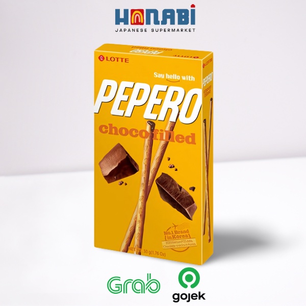 

Lotte Pepero Nude Filled With Soft Chocolate 50g - Snack Isian Coklat Made In Korea