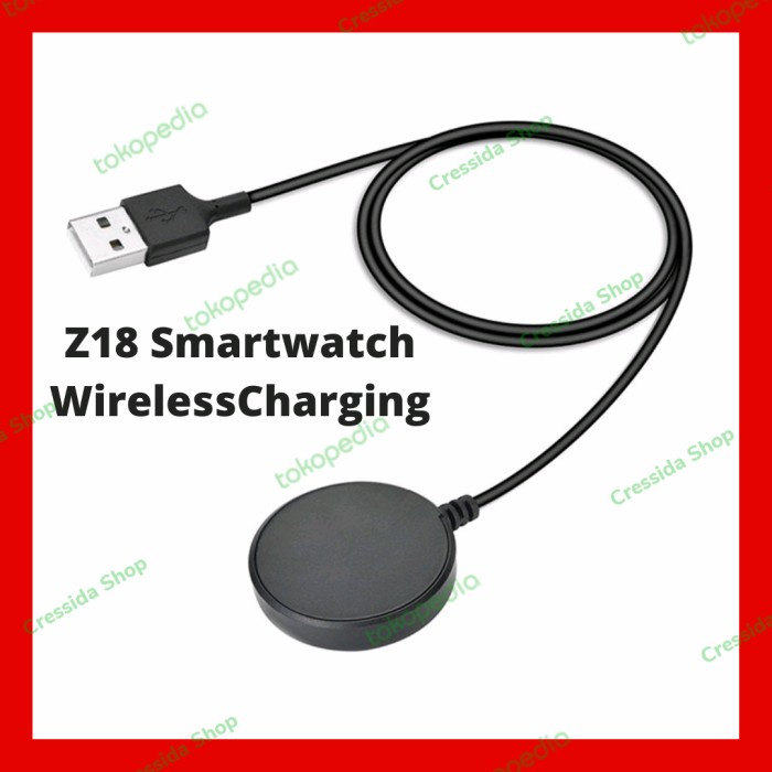 Usb Wireless Charger Z18 Smartwatch Original