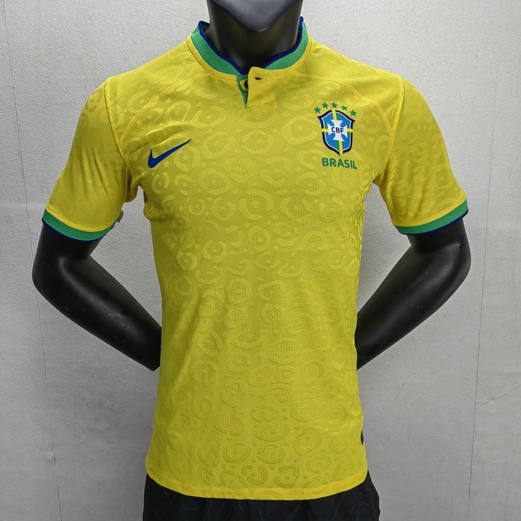 Jual Jersey Timnas Brazil Home World Cup Player Issue 2022 2023 Premium ...