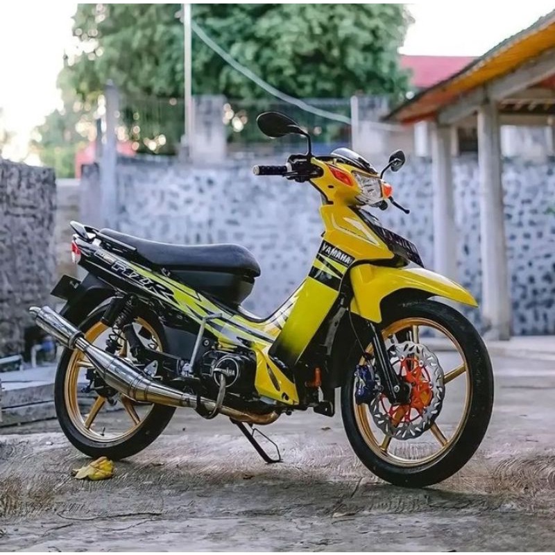 Cover body halus full set kuning hitam yamaha fiz r