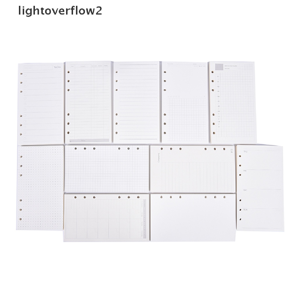 (lightoverflow2) Kertas Isi Ulang Loose Leaf Ukuran A6