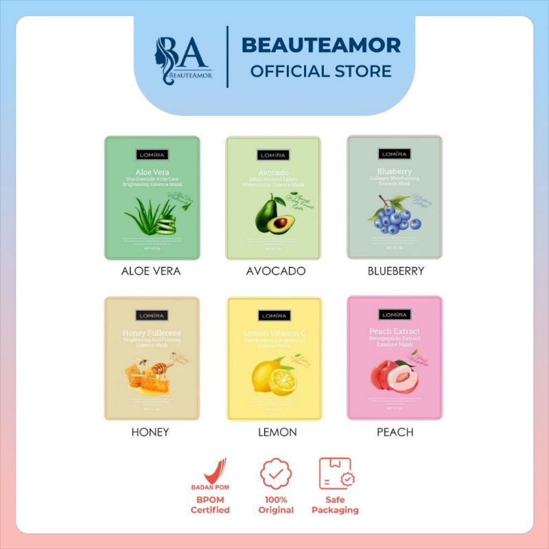 LOMIRA ESSENSE MASKER FACE MASK 25 GRAM BPOM / PERAWATAN MASKER WAJAH