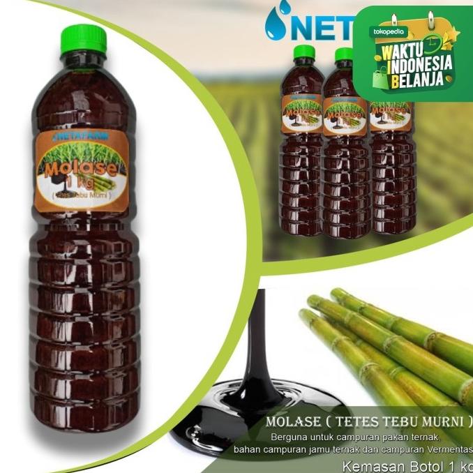 

Molase Tetes Tebu Murni Kemasan Botol 1 Kg