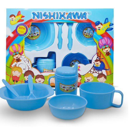 Terbaik Feeding Set Nishikawa Ukuran BESAR | Set Alat Makan Bayi