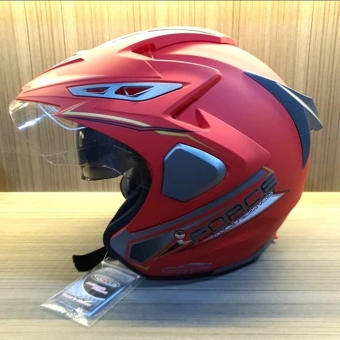 Helm Helem SNI double visor force smartlock