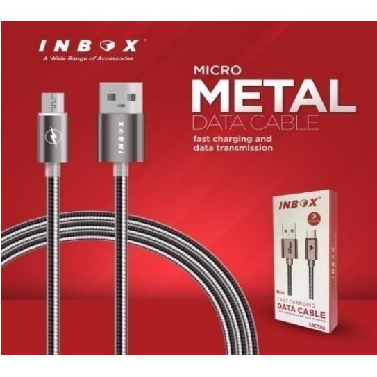 INBOX Kabel Data Fast Charging METAL Lightning / Type-C / Micro Data Cable METAL