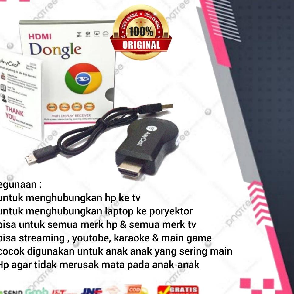 Anycast dongle original / Hdmi hp ke tv / Hdmi dongle / Anycast / Dongle WIFI / Hdmi dongle Original