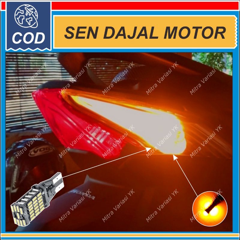 SEIN DAJJAL MOTOR 45 MATA T15 T10 SUPER TERANG