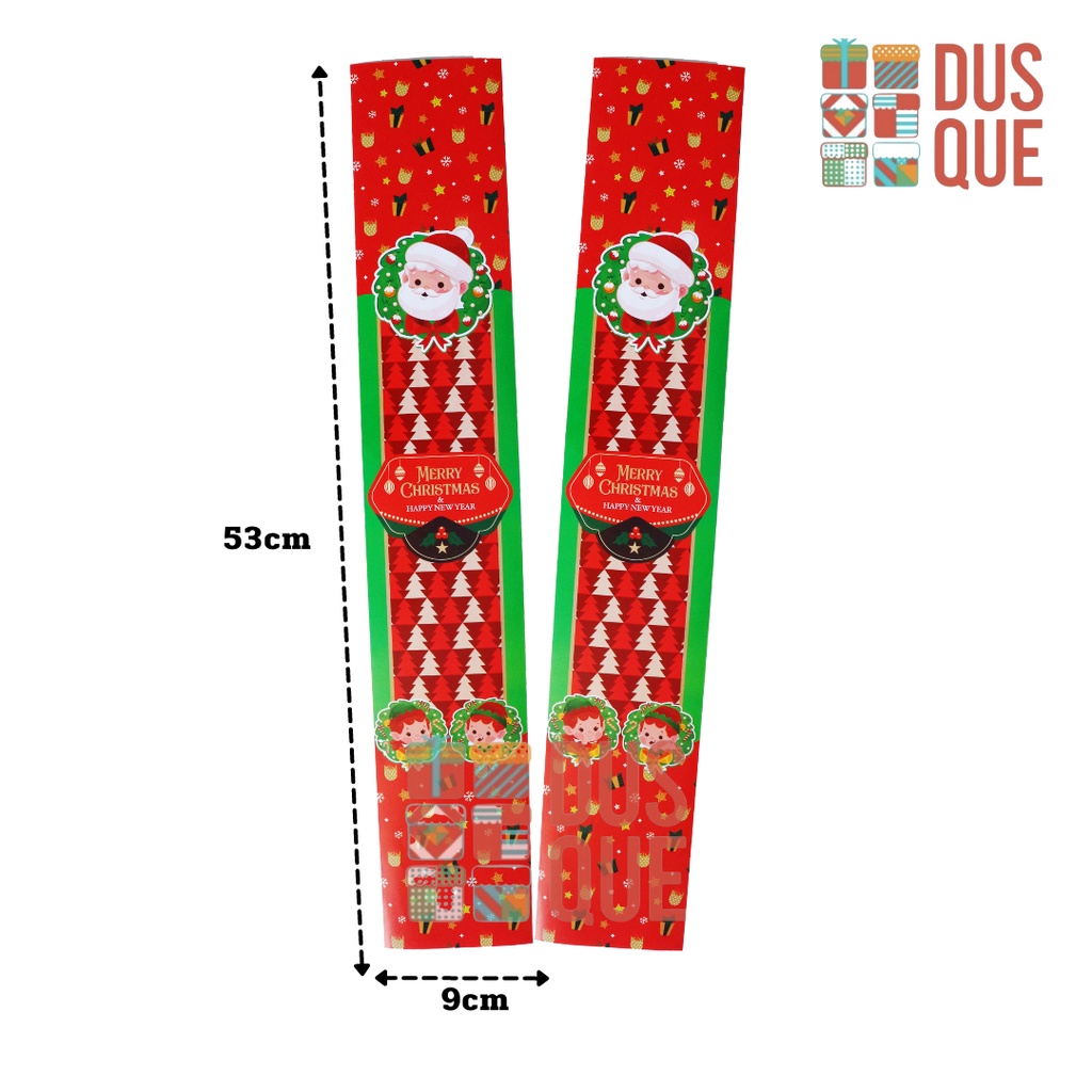 

(10 PCS ) PAPER BELT NATAL / PAPER BELT MERRY CHRISTMAS / PAPER BELT SANTA