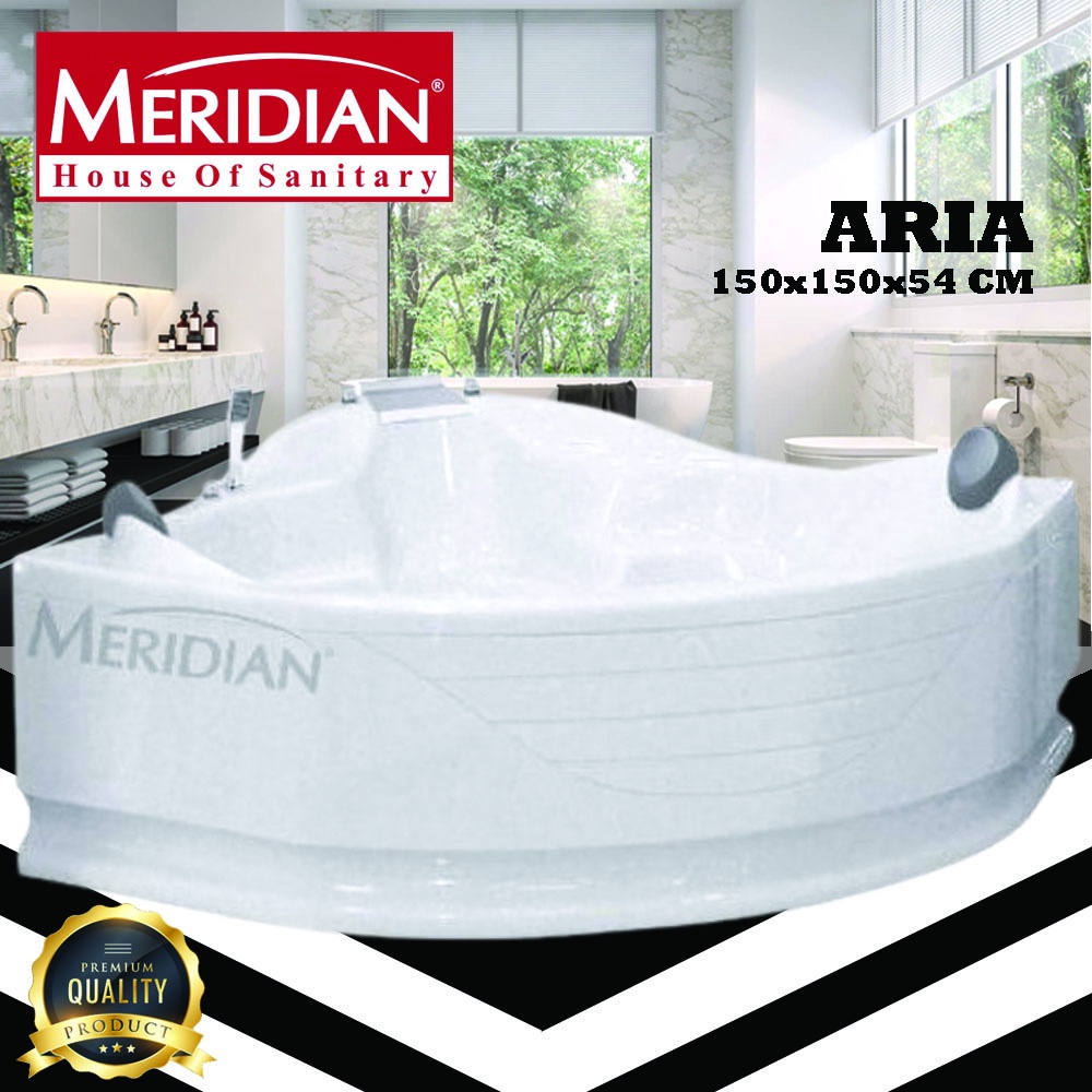 Bathtub Sudut Marble MERIDIAN Aria