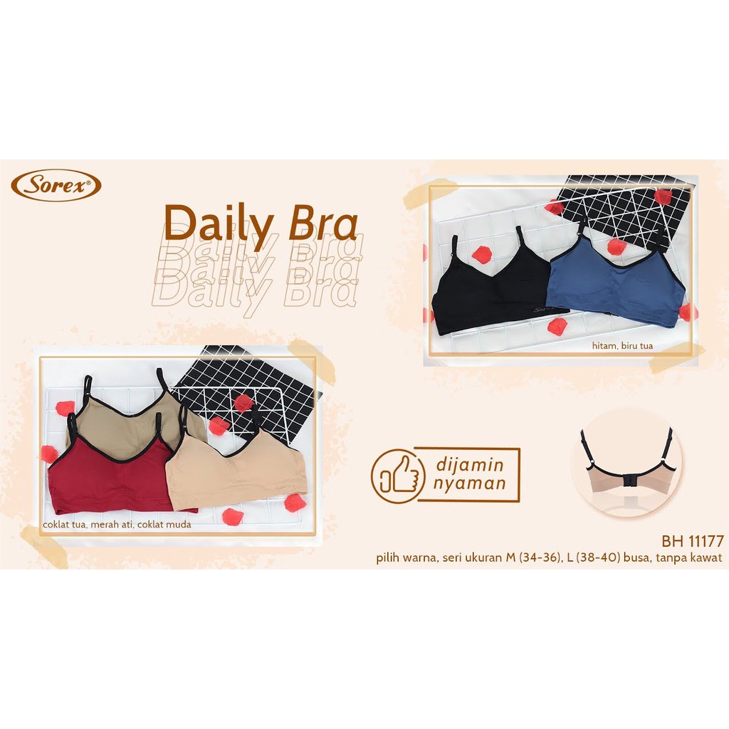 JH Bra Sorex 11177 Sport Daily Non Kawat Termurah