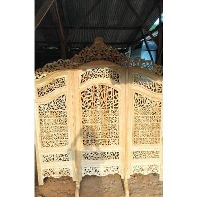 ( Free Ongkir Sejawa ) Sketsel/Penyekat Partisi Ruangan Kaligrafi Jati