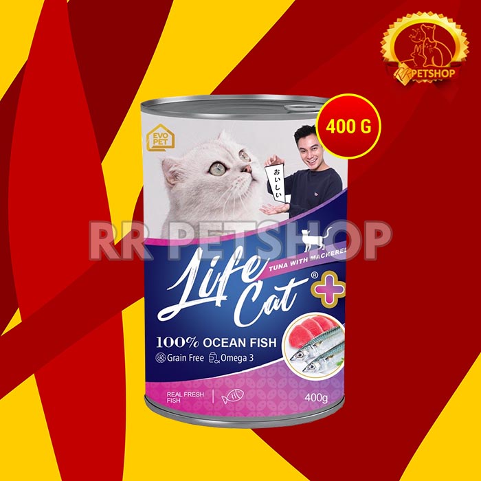 Makanan Basah Kucing Life cat Plus Wet Food Kaleng 400gr