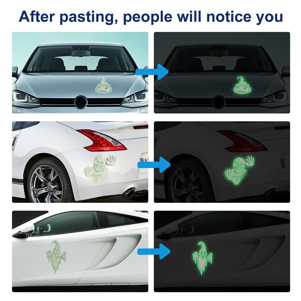 Stiker Dinding Decal Desain Halloween Model Luminous Untuk Dekorasi Bar Restoran (house2020)