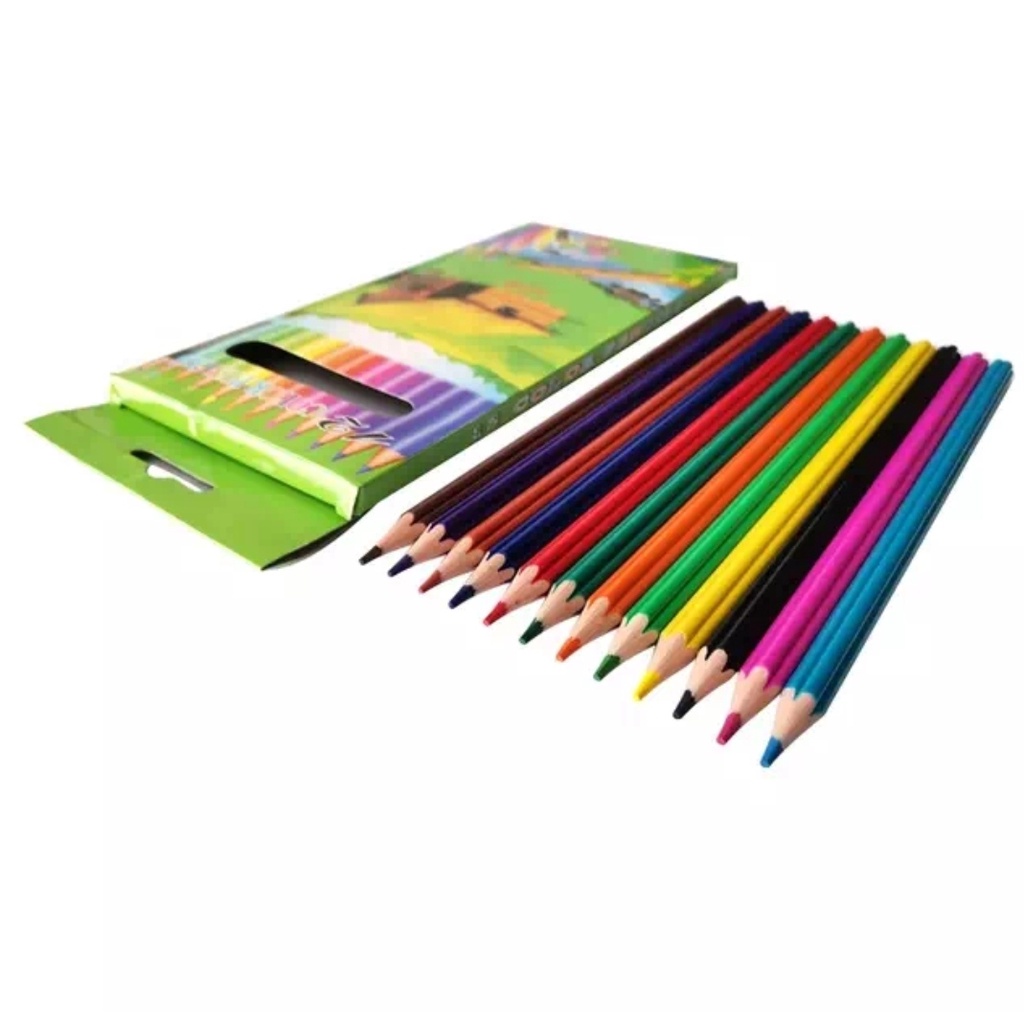 Pensil Warna Flower 12 Warna Bentuk Bunga