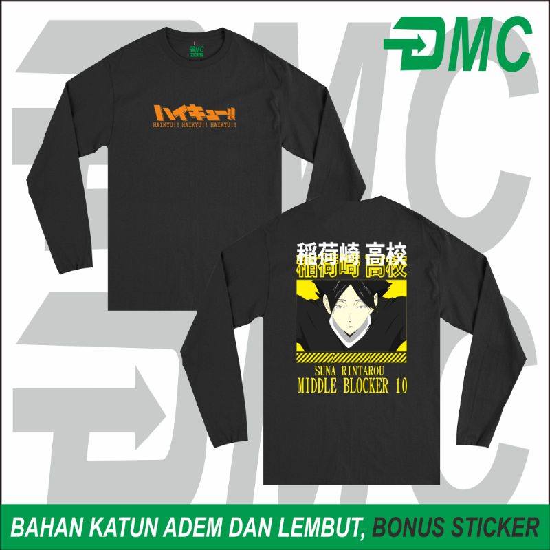 Baju Kaos Anime Rintarou Rintaro Suna Haikyuu Karasuno Lengan Panjang