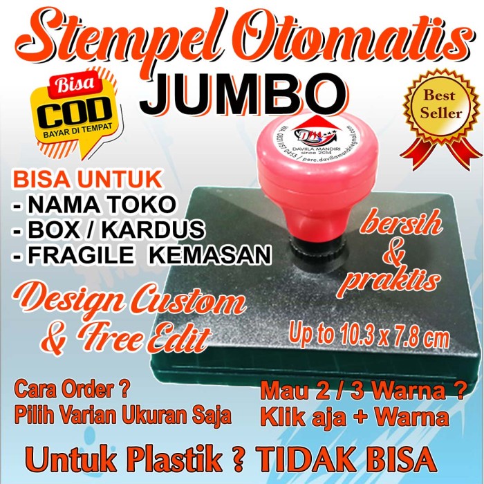 

Eklusif Stempel Otomatis Besar / Stempel Legalisir / Stempel Flash Berkualitas