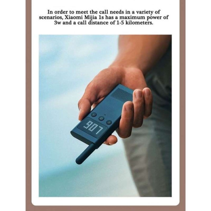 Mijia Smart Walkie Talkie 1S Phone Location FM Radio Bluetooth