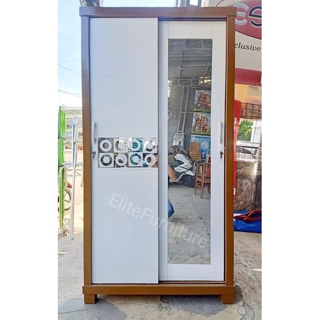 Lemari Pakaian 2Pintu Sliding Multriplek / Lemari Baju Sliding 2 Pintu / Lemari Pakaian 2Pintu Slidi