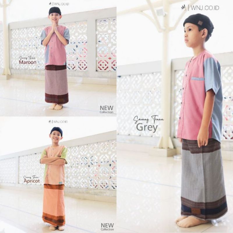[ SATUNG TENUN ANAK ] BY WANOJA SARUNG TENUN ANAK REMAJA TANGGUNG  USIA 4-12 TAHUN SARUNG TENUN PREM