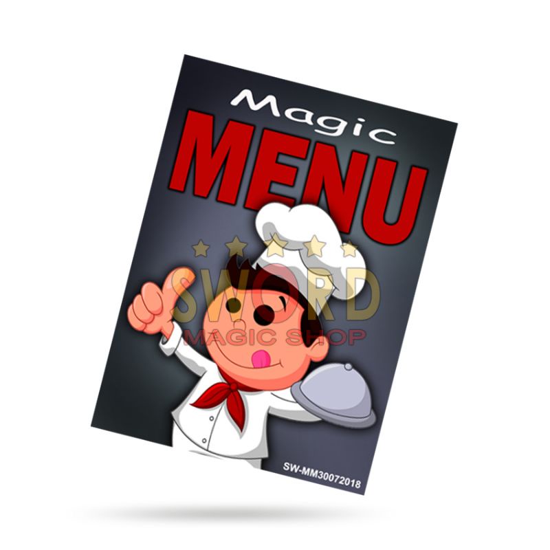 Alat Sulap Magic Menu - Sulap Tebak Nama Makanan - Sulap Makanan - Sulap Menu - Toko Sulap - Sword M