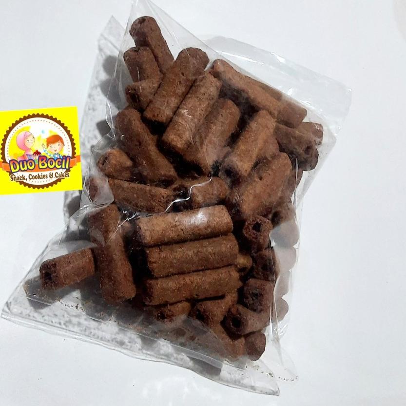 

Yang dinanti--Stik Momogi Cokelat Rolls 250 Gram - Duo Bocil Snack