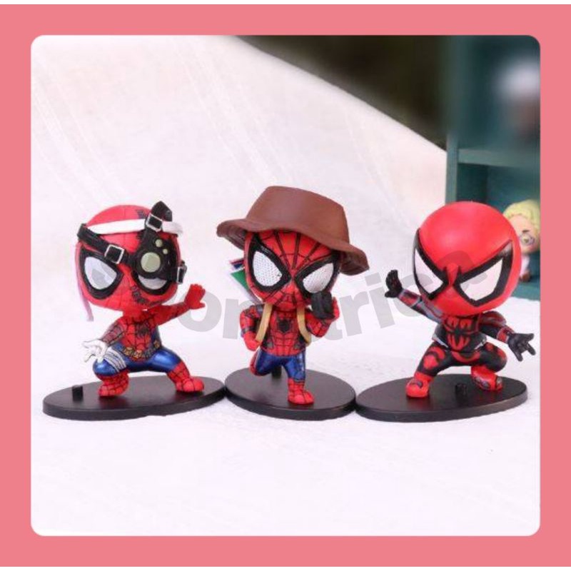 Figure Spiderman Bobble Head Set 3 Spiderman / Action Figure Spiderman
