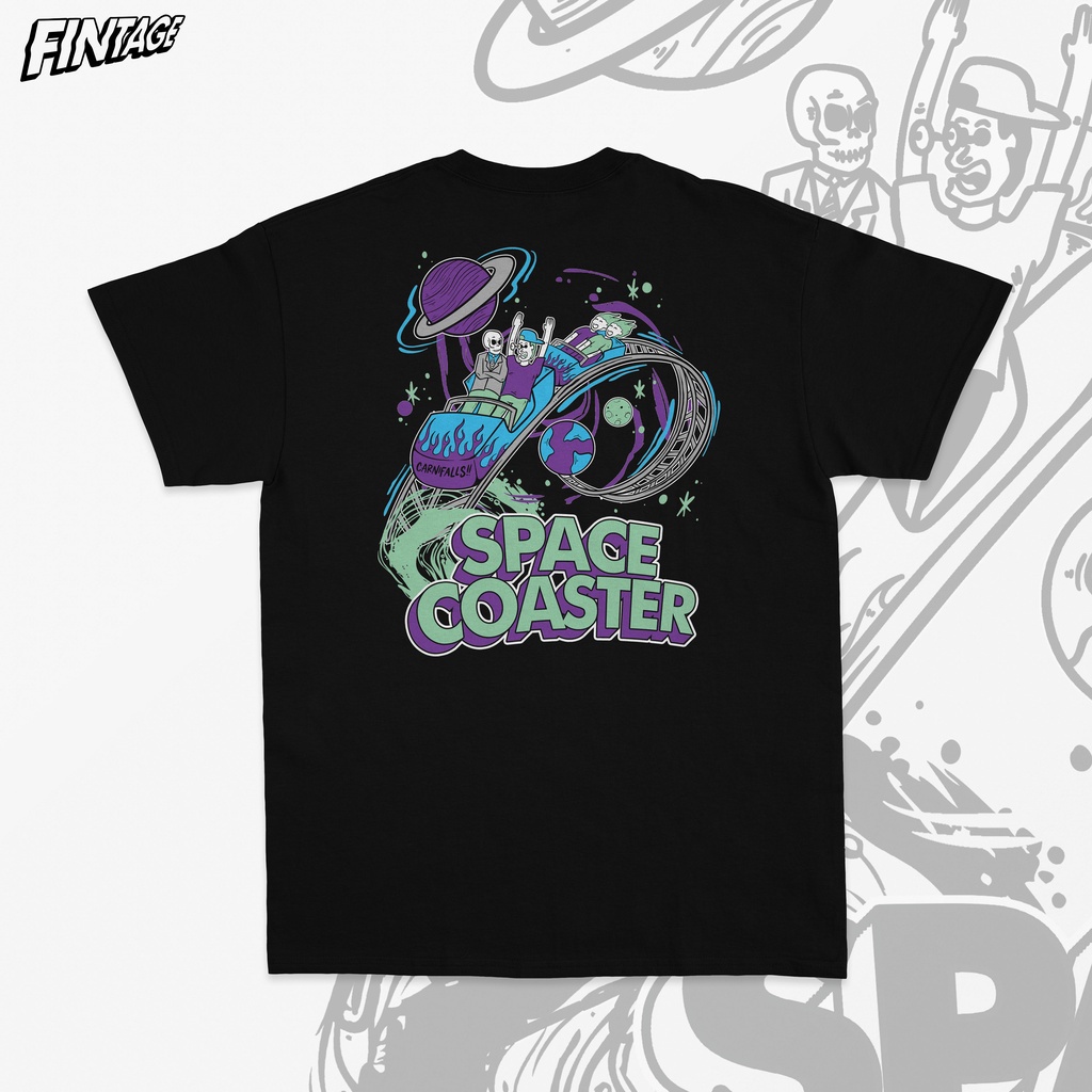 Fintage Tees | Space Coaster Black | No Box