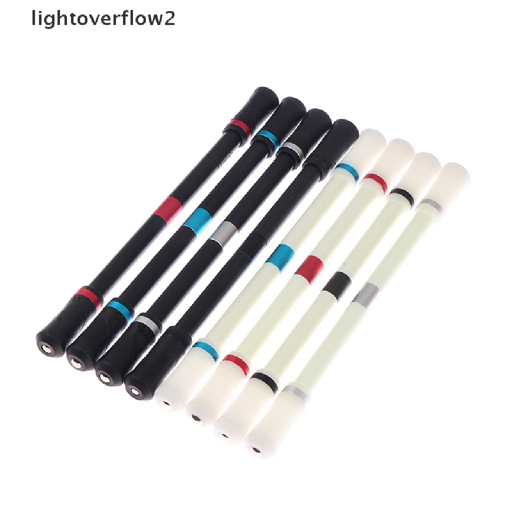 (lightoverflow2) Pulpen Putar Dengan Lampu LED Anti Stress Untuk Anak / Dewasa