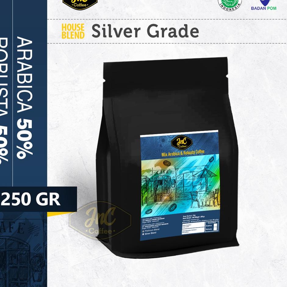 

Sale Sekarang--JnC Silver House Blend 250 Gr 50% Arabica 50% Robusta