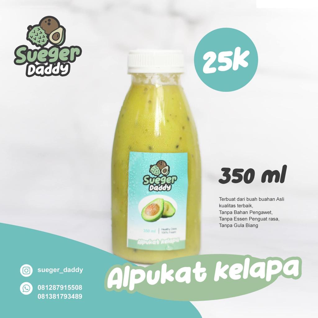 

Jus Alpukat kelapa 350ml - Sueger Daddy