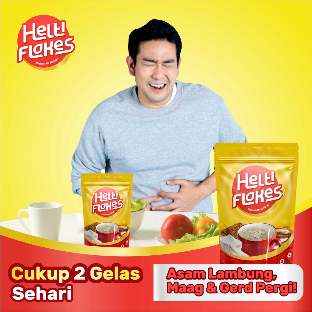 

SEREAL HELTI FLAKES - SEREAL UMBI GARUT TUNTASKAN ASAM LAMBUNG - MAAG - GERD - BISA COD - ALAMI & AMAN!