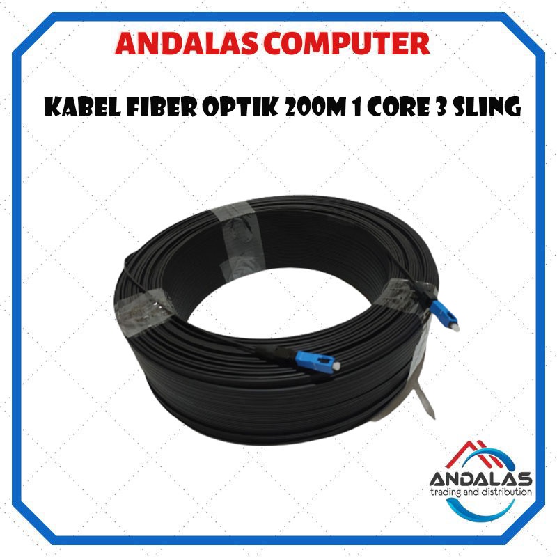 KABEL FIBER OPTIK 200M 1 CORE 3 SLING