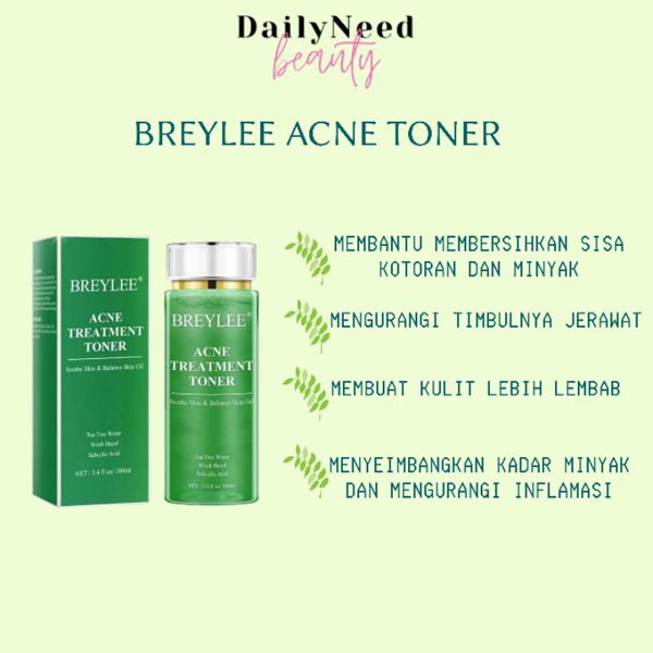 BREYLEE Tea Tree Acne Facial Toner - Melembabkan dan Menyegarkan Wajah_Cerianti