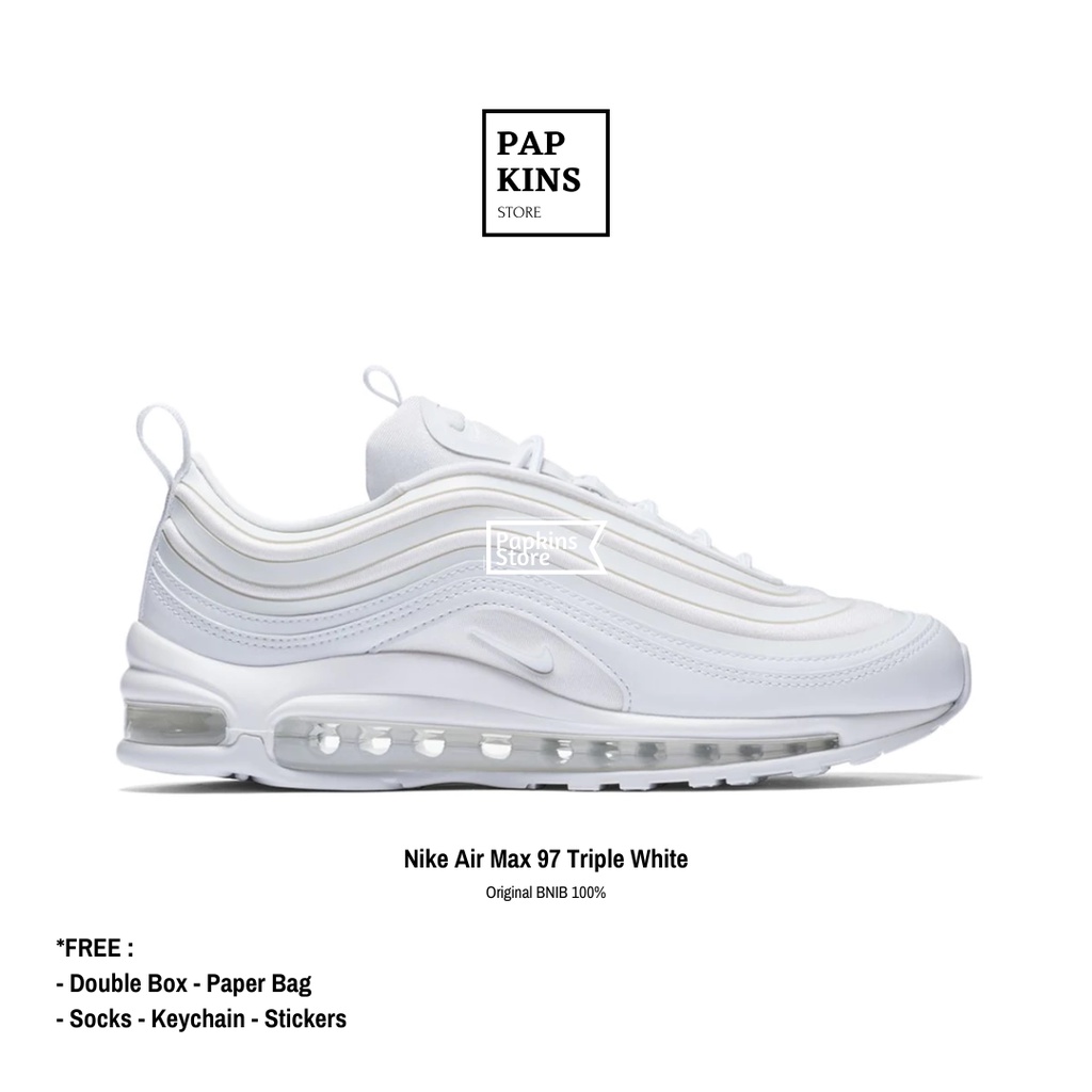 Sepatu Nike Air Max 97 Triple White Original BNIB