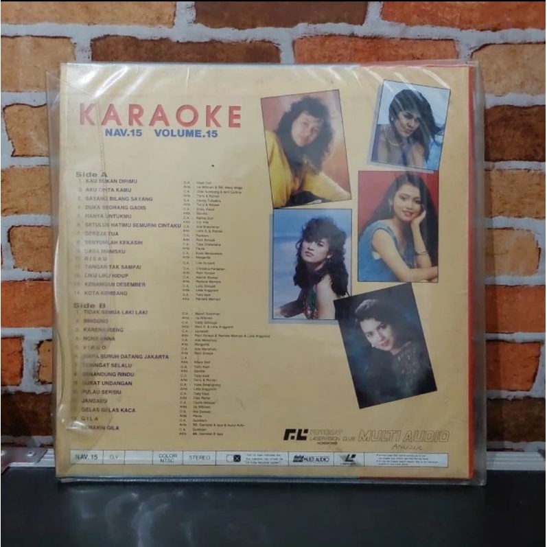 Laserdisc lagu indonesia karaoke pop vol.15 Kenangan, dewi yuli dll